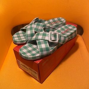 BRAND NEW Blue and green CAMPER ATONIK sandals for women in US 11/ EU 41
